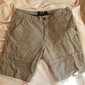 Khaki oakley shorts